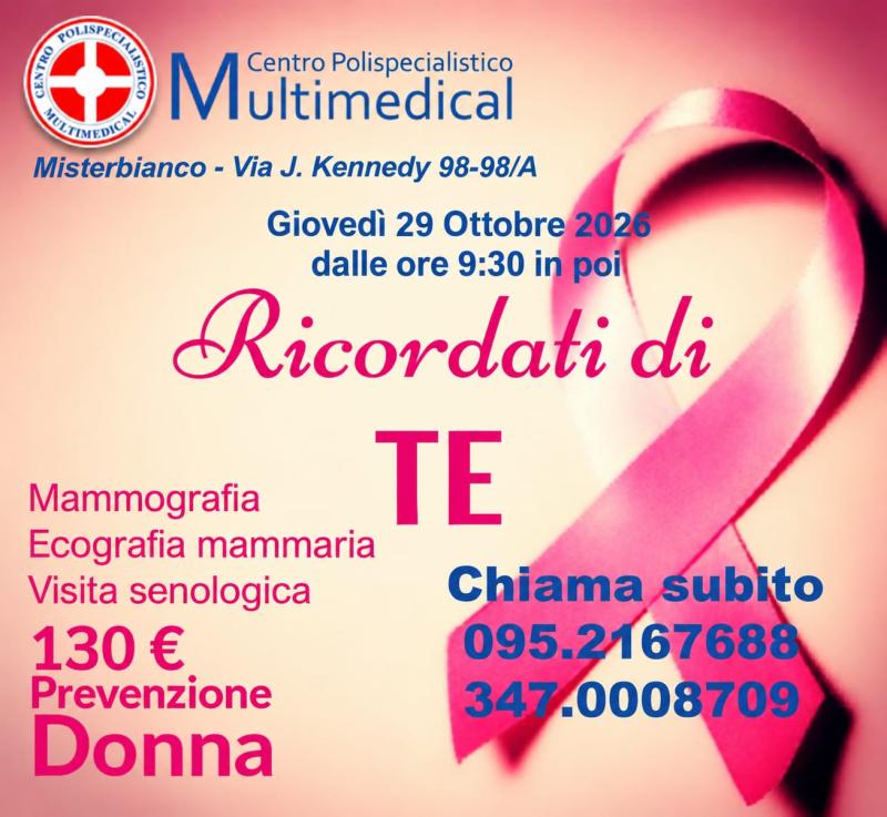 OTTOBRE ROSA 2026 - PREVENZIONE DONNA